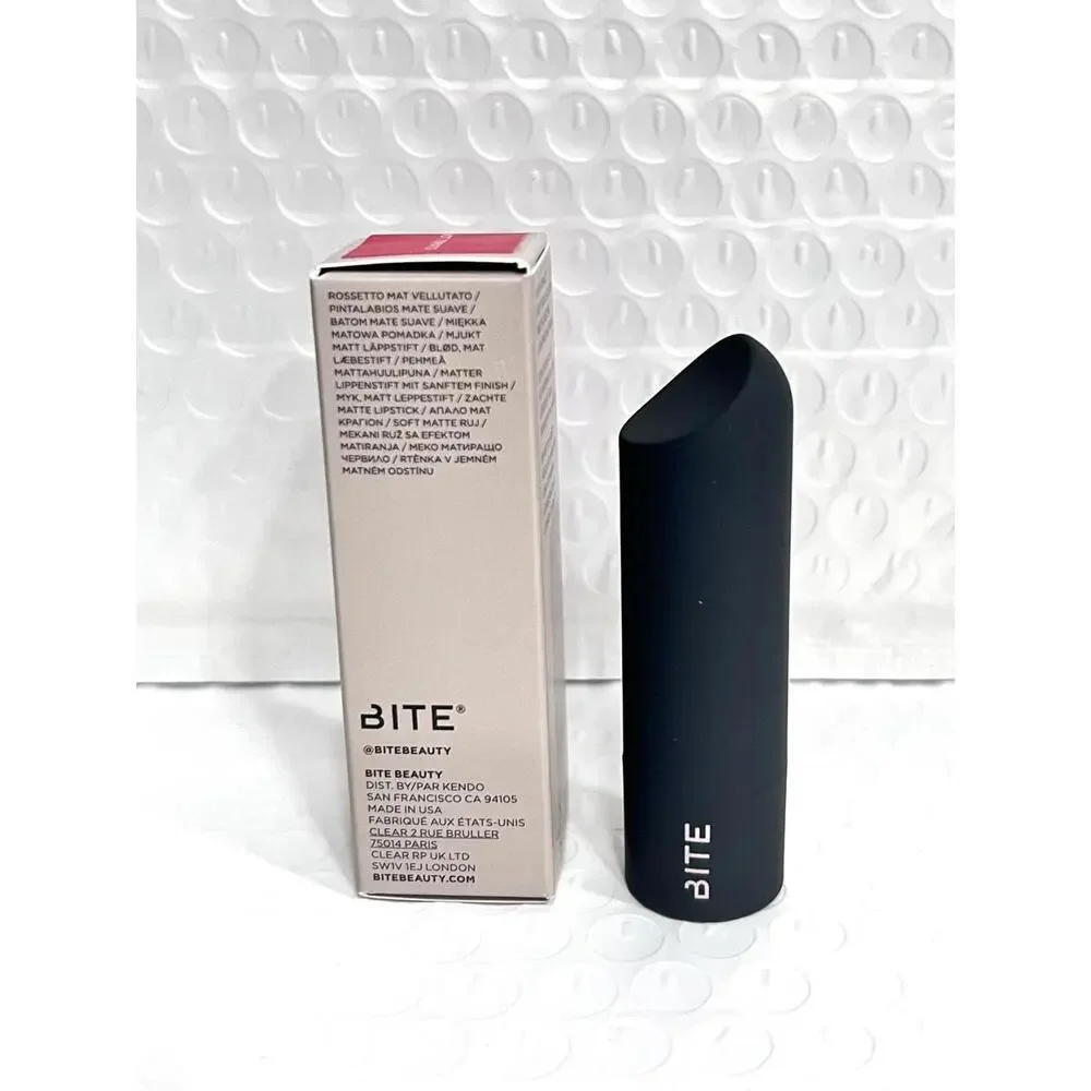 BITE Beauty POWER MOVE Soft Matte Lipstick - HOT  TOMATO - Full Size 0.14 oz New